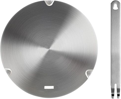 Heat Diffuser Induction Adapter Plate for Gas Electronic Stove, NISPOTDOR Induction Converter Disk Simmer Plate with Detachable Handle for Milk Coffee Cookware, 11inch in Kuwait
