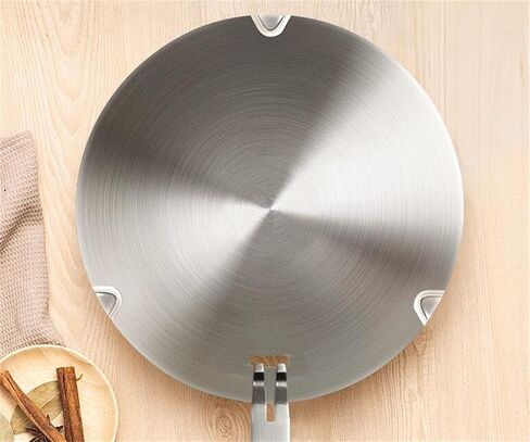 Heat Diffuser Induction Adapter Plate for Gas Electronic Stove, NISPOTDOR Induction Converter Disk Simmer Plate with Detachable Handle for Milk Coffee Cookware, 11inch in Kuwait