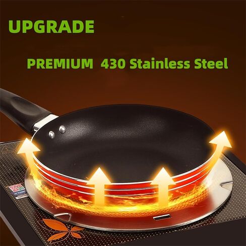 Heat Diffuser Induction Adapter Plate for Gas Electronic Stove, NISPOTDOR Induction Converter Disk Simmer Plate with Detachable Handle for Milk Coffee Cookware, 11inch in Kuwait