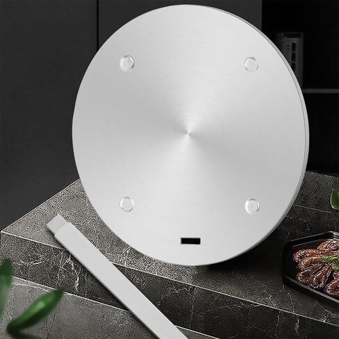Heat Diffuser Induction Adapter Plate for Gas Electronic Stove, NISPOTDOR Induction Converter Disk Simmer Plate with Detachable Handle for Milk Coffee Cookware, 11inch in Kuwait