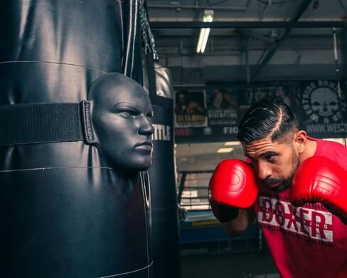 TITLE Boxing Heavy Bag Striking Mask in Kuwait