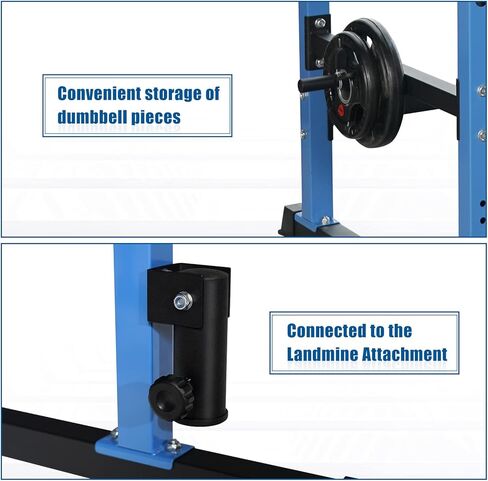 Bongkim Power Rack ، قفص رف للتدريب على الأثقال ، رف قرفصاء قابل للتعديل لمعدات الصالة الرياضية المنزلية ، رفع القفص بسعة 660 رطلاً in Kuwait