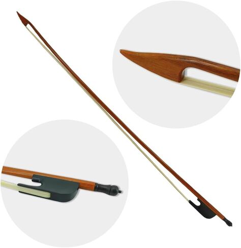 Cello Bow 4/4 Baroque على غرار مصنوع من عصا خشب Ebony Wood Frog Brazilwood التي تتميز بتصميم قوي ومستقيم in Kuwait