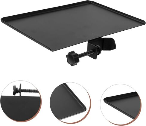 Plastic Sound Card Tray for Microphone Clip Stand Bracket for Live Broadcasts Recording Studios and Offices Sturdy Accessory Holder Raised Edges in Kuwait