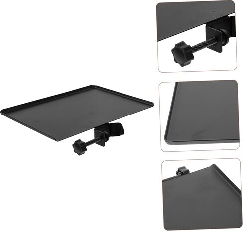 Plastic Sound Card Tray for Microphone Clip Stand Bracket for Live Broadcasts Recording Studios and Offices Sturdy Accessory Holder Raised Edges in Kuwait