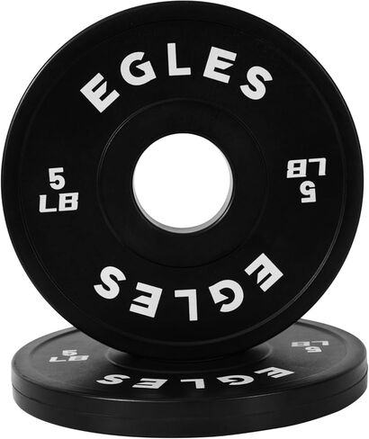 Egles Change Plates Set 1.25LB, 2.5LB, 5LB - Rubber-Coated Weight Plates in Pairs, Olympic Bumper Plates, Color-Coded, IWF Standard, Fit 2-Inch Barbells Strength Training Weight Plates Gym & Fitness in Saudi Arabia