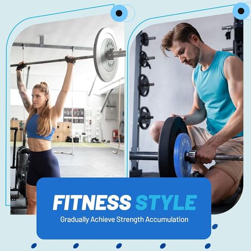 Egles Change Plates Set 1.25LB, 2.5LB, 5LB - Rubber-Coated Weight Plates in Pairs, Olympic Bumper Plates, Color-Coded, IWF Standard, Fit 2-Inch Barbells Strength Training Weight Plates Gym & Fitness in Saudi Arabia