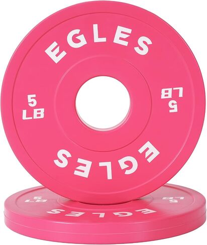 Egles Change Plates Set 1.25LB, 2.5LB, 5LB - Rubber-Coated Weight Plates in Pairs, Olympic Bumper Plates, Color-Coded, IWF Standard, Fit 2-Inch Barbells Strength Training Weight Plates Gym & Fitness in Saudi Arabia
