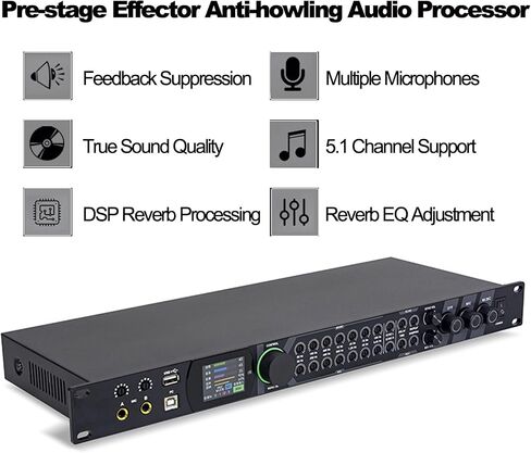 KT900 Professional KTV Digital Effector Pre Stage Suffecor ، Karaoke Reverberator Suffor in Saudi Arabia