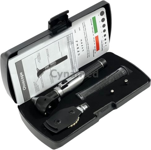 Premium Student Home USE LED Bright Light ENT Diagnostic Otoscope Green Plus 1 Extra Replacement Bulb Plus 10 Specula Cynamed in Saudi Arabia