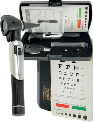 Premium Student Home USE LED Bright Light ENT Diagnostic Otoscope Green Plus 1 Extra Replacement Bulb Plus 10 Specula Cynamed in Saudi Arabia