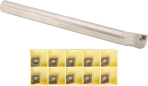 CME INSERT INSERT Poring Bar Set ، 1 "قطر شانك ، 12" طول إجمالي ، بما في ذلك 10 PCS CCMT32.51 إدراج كربيد in Kuwait
