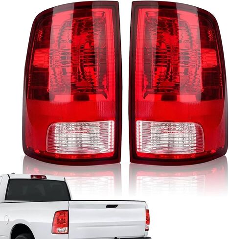 Factory Quad Style Chrome Housing Amber Corner Headlight Headlamp | For 2009 2010 2011 2012 2013 2014 2015 2016 2017 2018 Dodge Ram 1500, 10-18 Dodge Ram 2500 3500 | Driver and Passenger Side in Kuwait
