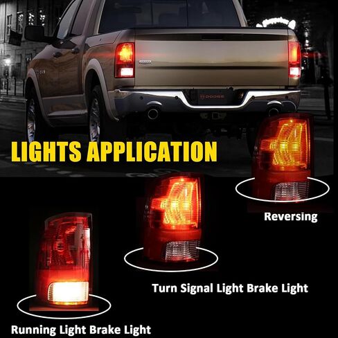 Factory Quad Style Chrome Housing Amber Corner Headlight Headlamp | For 2009 2010 2011 2012 2013 2014 2015 2016 2017 2018 Dodge Ram 1500, 10-18 Dodge Ram 2500 3500 | Driver and Passenger Side in Kuwait