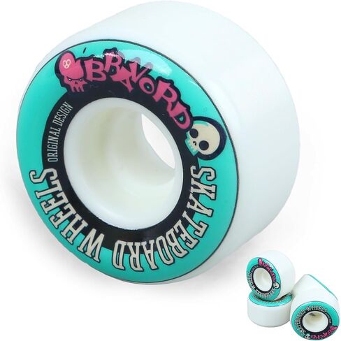 Skatebaord Wheels, 54mmX32mm 100A Skateboard Wheels for Skate Bowl, Trick, Street- Set of 4 in Saudi Arabia