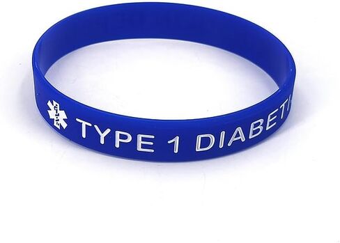 POYAMUSE 5pcs Rubber Medical Alert Bracelets – Type 1 or Type 2 Diabetic Wristbands for Women and Men in Saudi Arabia