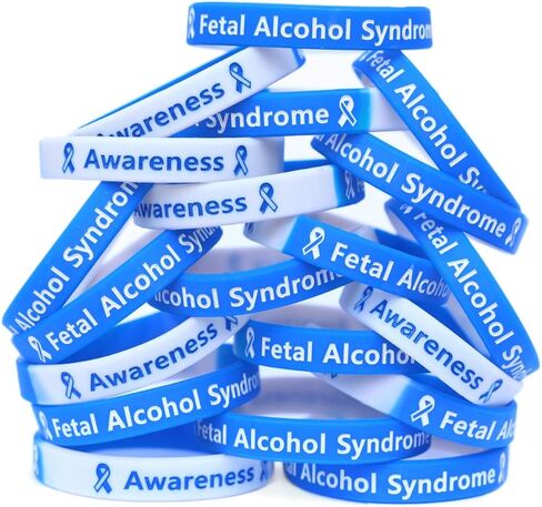 20 of Fetal Alcohol Syndrome Awareness Silicone Wristbands in Saudi Arabia