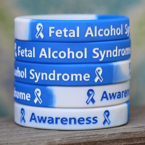 20 of Fetal Alcohol Syndrome Awareness Silicone Wristbands in Saudi Arabia
