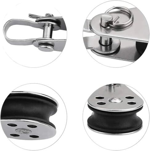 Stainless Steel Pulley, 316 Stainless Steel Pulley, Swivelling Lifting Rope Pulley Marine Accessories in Saudi Arabia
