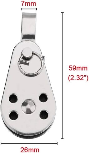 Stainless Steel Pulley, 316 Stainless Steel Pulley, Swivelling Lifting Rope Pulley Marine Accessories in Saudi Arabia