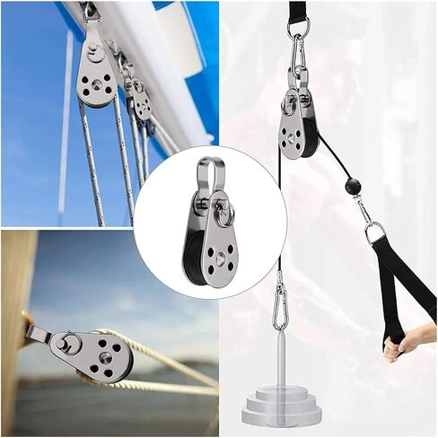 Stainless Steel Pulley, 316 Stainless Steel Pulley, Swivelling Lifting Rope Pulley Marine Accessories in Saudi Arabia