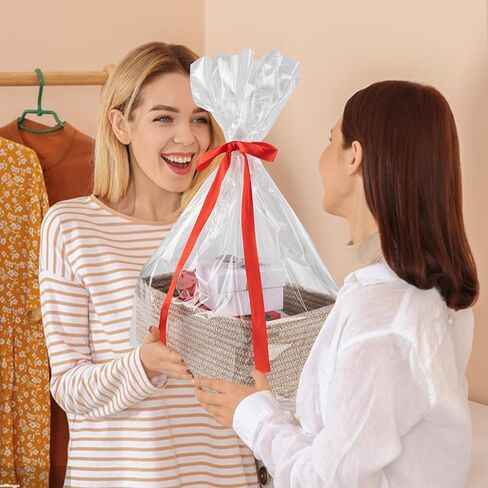 3 Pack Small Storage Baskets for Organizing, Cute Woven Decorative Gift Baskets for Shelves, Mini Closet Organizer Bins with Handles, 11.81''Lx7.87''Wx4.72''H-Brown in Kuwait