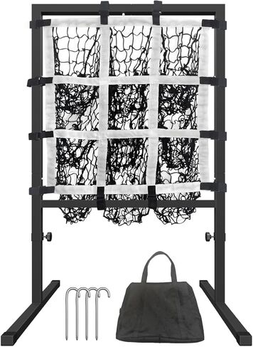 قائمة الانتظار 9 ثقب شبكة مع منطقة الإضراب ، شباك البيسبول باورنيت قابلة للتعديل مع جيوب مستهدفة للضرب ، معدات تدريبات البيسبول المستهدفة للبيسبول المستهدفة للضرب للضرب in Kuwait