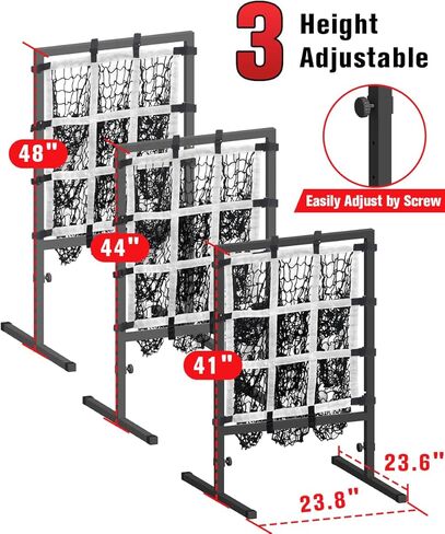 قائمة الانتظار 9 ثقب شبكة مع منطقة الإضراب ، شباك البيسبول باورنيت قابلة للتعديل مع جيوب مستهدفة للضرب ، معدات تدريبات البيسبول المستهدفة للبيسبول المستهدفة للضرب للضرب in Kuwait