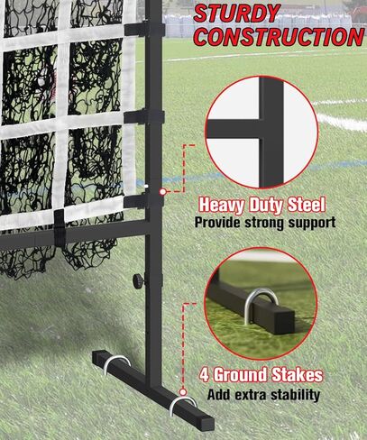 قائمة الانتظار 9 ثقب شبكة مع منطقة الإضراب ، شباك البيسبول باورنيت قابلة للتعديل مع جيوب مستهدفة للضرب ، معدات تدريبات البيسبول المستهدفة للبيسبول المستهدفة للضرب للضرب in Kuwait