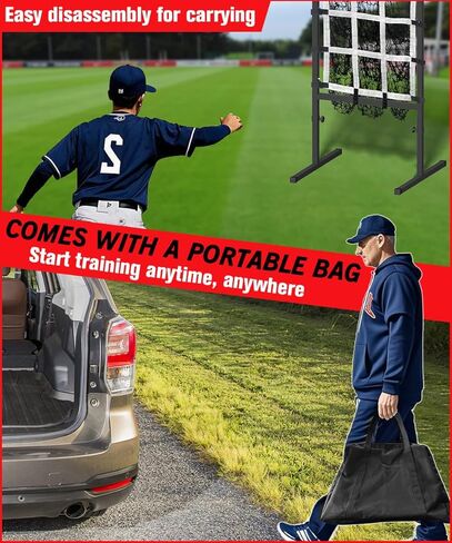 قائمة الانتظار 9 ثقب شبكة مع منطقة الإضراب ، شباك البيسبول باورنيت قابلة للتعديل مع جيوب مستهدفة للضرب ، معدات تدريبات البيسبول المستهدفة للبيسبول المستهدفة للضرب للضرب in Kuwait