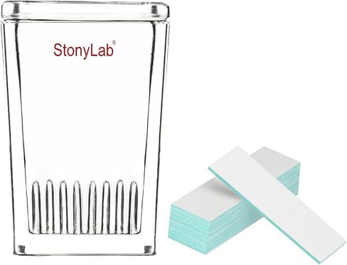 حزمة Stonylab 2 العناصر: لوحة هلام السيليكا الكلاسيكية TLC و TLC تطوير خزان مربع in Saudi Arabia
