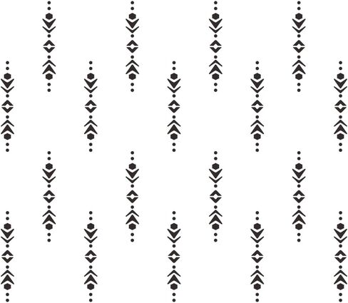 Southwestern Boho Wall Stencil – Large Nazas Geometric Aztec Pattern Reusable Stencil for Walls, Furniture, Canvas – Boho Tribal Wall Decor for Nursery, Bedroom, or Accent Walls JZY882 in Saudi Arabia