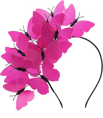 Coucoland Butterfly Fascinator Hats Monarch Butterfly Crown Crown Tea Party Kentucky Halloween Costume Costume in Kuwait