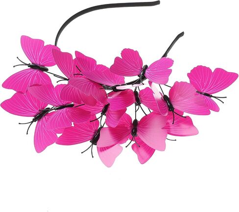 Coucoland Butterfly Fascinator Hats Monarch Butterfly Crown Crown Tea Party Kentucky Halloween Costume Costume in Kuwait