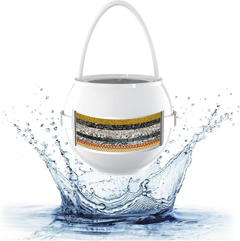Bath Water Filter for Tub Faucet with Overflow,2,500 Gallons of Filtration,Remove contaminants,Chlorineand Fluoride,Hard Water Softener,Enhances The Health of Skin,Hair,Nails(Premium Version) in Saudi Arabia