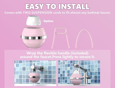 Bath Water Filter for Tub Faucet with Overflow,2,500 Gallons of Filtration,Remove contaminants,Chlorineand Fluoride,Hard Water Softener,Enhances The Health of Skin,Hair,Nails(Premium Version) in Saudi Arabia