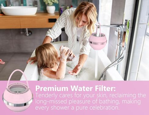 Bath Water Filter for Tub Faucet with Overflow,2,500 Gallons of Filtration,Remove contaminants,Chlorineand Fluoride,Hard Water Softener,Enhances The Health of Skin,Hair,Nails(Premium Version) in Saudi Arabia