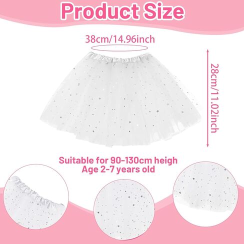 Layered Tutu Skirt Fluffy Dance Ballet Bubble Skirt Dresses Short Tulle Dress Kids Girls Women Princess Halloween Christmas in Saudi Arabia