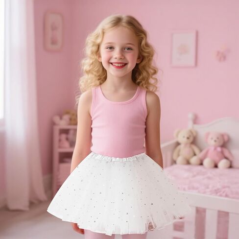 Layered Tutu Skirt Fluffy Dance Ballet Bubble Skirt Dresses Short Tulle Dress Kids Girls Women Princess Halloween Christmas in Saudi Arabia