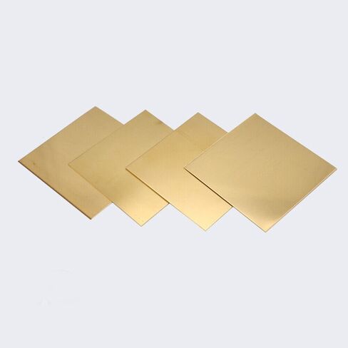 Brass Sheet DIY Metal Plate 0.5/0.8/1/1.2/1.5/2/2.5/3/4/5mm Thick Various Sizes (100x100x2mm,1pcs) in Kuwait