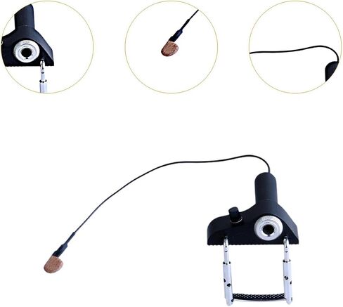 Piezo Contact Microphone Pickup with Volume Control Portable Wireless Violin Pickup Professional Piezo Transducer Pickup with Cable for Guitars Mandolin Banjo Bass in Saudi Arabia