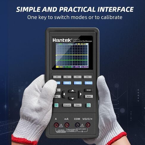 Hantek 2D72 Handheld Oscilloscope 70MHz Waveform Generator Multimeter 3 in 1 Multifunction Tester 2CH+AFG+DMM in Saudi Arabia