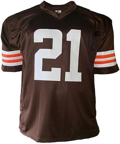 Denzel Ward Signed Custom Brown Football Jersey JSA in Saudi Arabia