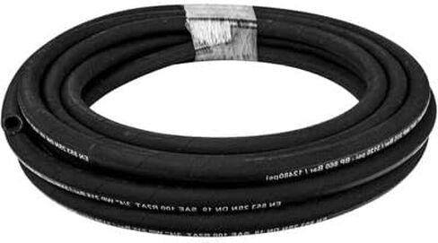 Happybuy Hydraulic Hose 3/8 inch x 100 ft, 4800 PSI Coiled Rubber Hose with 2 High-Tensile Steel Wire Braid, Flexible Bulk Hydraulic Hose -20°C to 140°C in Saudi Arabia