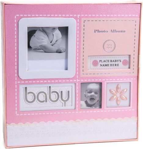 Baby Photo Album, With with 50 pages, 200 Photos 6x4 Or 100 Photos 6x8. (BLUE) in Saudi Arabia