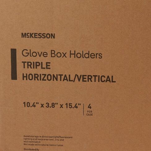 McKesson Glove Box Holder, 3 Box Capacity, Horizontal or Vertical Mounting, 10 1/4 in x 3 1/8 in x 15 1/4 in (L x W x H), 1 Count in Saudi Arabia
