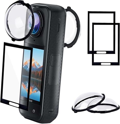X4 Screen Protector & 360x4 Premium Lens Guards for Insta360 X4 accessories Outdoor Adventures, 9H Optical Tempered Glass, 98% Transparency, Water & Dust Resistant x4 insta 360 in Saudi Arabia