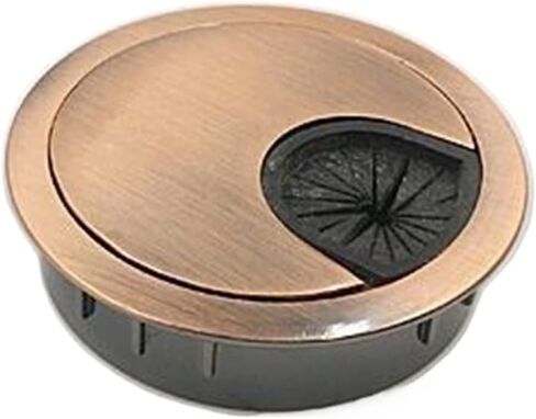 Desk Hole Cover Table Cable Grommet, 2pcs Zinc Alloy Wire Hole Cover Computer Desk Cable Grommet Hole Outlet Port Winder Holder Organizer Furniture Hardware(B,80mm)(A,60mm) in Saudi Arabia