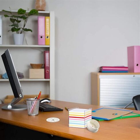 Desk Hole Cover Table Cable Grommet, 15 Pcs Desk Grommet Cord Wire Hole Cover Set for Office Home PC Desk(Black)(Black) in Saudi Arabia