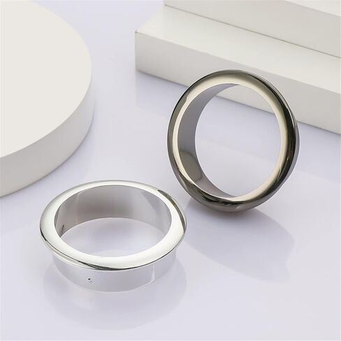 Desk Hole Cover Table Cable Grommet, 2pcs 25-80MM Round Cable Wire Hole Cover Line Box Cable Grommets Office Computer Desk Outlet Port Wire Rack Furniture Hardware(A,50mm)(Beige,35mm) in Saudi Arabia